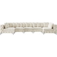 thumbnail image 4 of Meridian Furniture Tremblay Cream Velvet Modular Sectional, 4 of 4