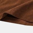 thumbnail image 5 of Prolriy Mini Skirt Womens Corduroy Skirts Fall Winter High Waist Button Down A Line Short Mini Skirt with Pockets Skirts for Women Brown L, 5 of 9