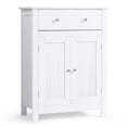 thumbnail image 2 of Costway Armario del Baño con Cajón Amplio 2 Puertas y 1 Repisa Regulable en 3 Alturas para Baño Salón Oficina Blanco 60 x 30 x 80 cm, 2 of 8