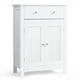 thumbnail image 2 of Costway Armario del Baño con Cajón Amplio 2 Puertas y 1 Repisa Regulable en 3 Alturas para Baño Salón Oficina Blanco 60 x 30 x 80 cm, 2 of 8