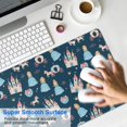 thumbnail image 4 of Long Mouse Pads for Desk,Dark Blue Princess Castle Pattern Desk Mats on Top Of Desks, Desk Mouse Pad Extra Large with 3mm Non-Slip Base and Stitched Edge for Gaming,Office,Work,Home 35.4"x15.7", 4 of 6