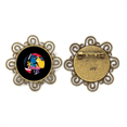 thumbnail image 1 of Broche Fleur Cubisme art Moderne Occidental Bijoux pour Filles, 1 of 3