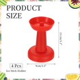 thumbnail image 2 of 4pcs Silicone Treats Holder 5.1" x 3.5" Ice Cream Cone Holder Kitchen Tools Red, 2 of 6