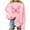 Pink, variant on Luxalzxs Crewneck Sweatshirt Women Pink Ribbon Breast Cancer Awareness Sweatshirt Fall Winter Casual Long Sleeve Butterfly Print Inspirational Pullover Tops