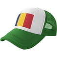 thumbnail image 1 of Flag of Romania Mesh Back Trucker Cap Baseball Cap, 1 of 8