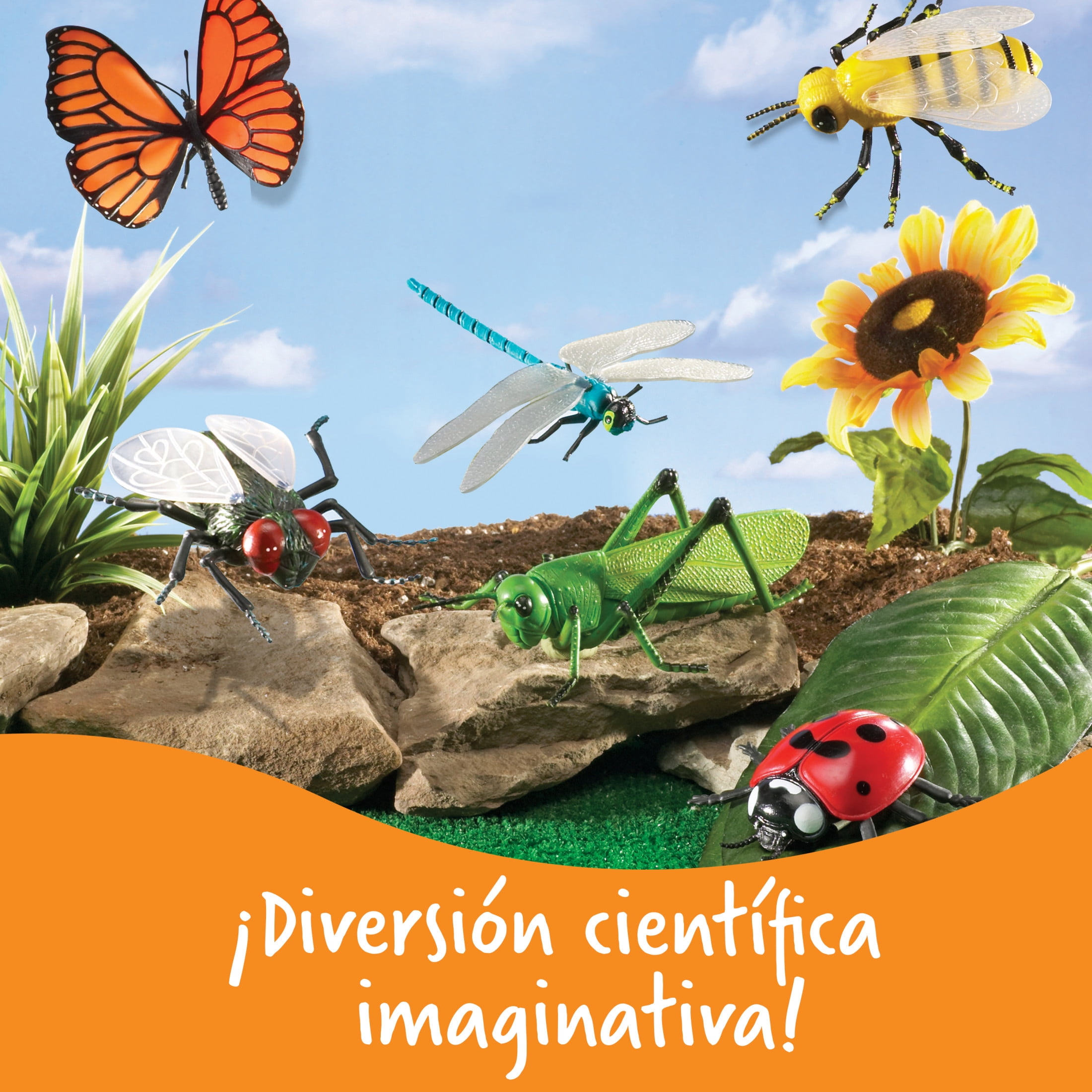 Learning Resources Jumbo Insects, Animal Toys for Kids, Ages 3+