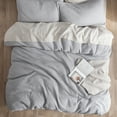 thumbnail image 3 of U by Bedsure Cotton Duvet Cover Queen - 100% Cotton Waffle Weave Grey Duvet Cover, Soft and Breathable Duvet Cover Set for All Season (Queen, 90"x90"), 3 of 6