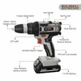 thumbnail image 2 of 21v Cordless Drill Machine For Home Use | Impact Drill With 10mm Keyless Chuck | 1.5 Ah Single Battery | Charger & Variable Speed, Led Light | Battery Drill Machine, Comfortable Drill, 2 of 5