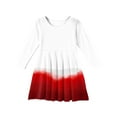thumbnail image 5 of Abcomgle Long Sleeve Dress for Girls 14-16 Casual A-Line Fall Girls T-Shirt Dresses Gradient Crew Neck Girls Skater Dress Loose Swing Dresses for 4-14t Kids 11-12 Years,Red, 5 of 5