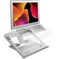 thumbnail image 1 of Laptop Stand for Desk, Portable Notebook Holder Stand, Ergonomic Aluminum Adjustable Computer Stand with Non-Slip Rubber, Compatible for 10-15.6 Laptops , Silver, 1 of 8