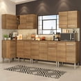 thumbnail image 2 of Cocina Integral Completa Esquinera 357cm Emilly Rock Madesa 01 - Marrón Madesa GCEM357001, 2 of 10
