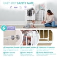 thumbnail image 6 of Regalo Easy Step 38.5-Inch Extra Wide Baby Gate, Includes 6-Inch Extension Kit, 4 Pack Pressure Mount Kit and 4 Pack Wall Mount Kit, 6 of 13