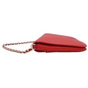 Tory Burch Women's Thea Pebbled Leather Convertible Small Crossbody Bag Clutch (Liberty Red)