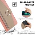 thumbnail image 4 of ELEHOLD for Samsung Galaxy A52 5G Leather Wallet Case with Card Slots Cash Pocket Zipper Purse Hidden Mirror,Luxury Crossbody Metal Chain Strap Wallet Case for Women Girls,pink, 4 of 8