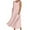 Pink, variant on Giftesty Summer Dresses for Women Sleeveless Cotton and Linen Round Neck Solid Color Long Dress with Pocket