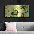 thumbnail image 6 of Luxe Metal Art 'Orange Lava' Metal Wall Art, 48"x24", 6 of 9