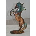 thumbnail image 2 of Nifao Small Varicolored Rearing Horse Resin Statue – Home Decor Sculpture, 8"L x 3"W x 13"H, 2 of 11