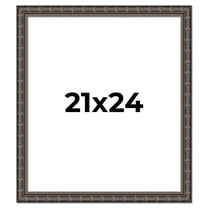 21x24 Frame Black Bamboo Solid Wood Picture Frame Width 1.5 Inches | Interior Frame Depth 0.5