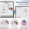 thumbnail image 3 of Barara King Rolling Double-Sided Magnetic Whiteboard Mobile Dry Erase Board with Stand Aluminum Alloy Frame for Office School Home Presentation Use, Black, 3 of 6