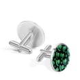 thumbnail image 3 of Saint Patrick's Day Elegant Stainless Steel Cufflinks Set for Men, for Formal Attire, Ideal for Business Meetings and Weddings, 3 of 6