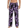 thumbnail image 1 of Fotbe Cartoon Black Cats Pantalones de Pijama para Hombre, Pantalones de Dormir, Pantalones de Casa con Cintura Ajustable y Bolsillos-Small, 1 of 6