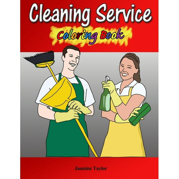 Cleaning Service Coloring Book, (Paperback)