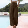 thumbnail image 6 of Wide Leg Pants Womens Casual Solid Pants Comfortable Elastic High Waist Wide Leg Casual Length Pants Womens Wide Leg Pants, 6 of 6