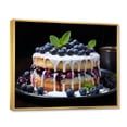 thumbnail image 2 of Designart "Delectable Blueberry Cake II" Food & Beverage Floater Framed Canvas Art Print, 2 of 7