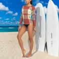 thumbnail image 6 of joogoo Womens UPF 50+ Rash Guard Rustic Checkered Long Sleeve UV Protection Sun Shirts Tops S, 6 of 7