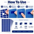 thumbnail image 6 of Royal Green Price Tag Stickers 1 inch x 5/8 inch Rectangular Removable Labels in Blue 25.5mm x 16 mm - 275 Pack, 6 of 6