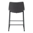 thumbnail image 5 of Smart Counter Stool Charcoal Counter Stool, Transitional Style, Plush and durable faux leather fabric, Plywood, Indoor Bar, 5 of 5