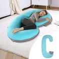 thumbnail image 4 of Pregnancy Pillow with C-Shaped Lumbar Support, Side Sleeping Pillow for Comfort, Removable Cover for Easy Cleaning, Soft and Breathable Material, Stylish Home Decor for Enhanced Sleep Experience, 4 of 6