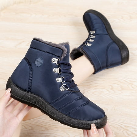 

Woman Cotton Snow Boots Leisure Winter Warm Shoes Suitable for Walking Shopping