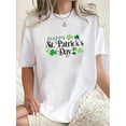 thumbnail image 2 of Camiseta de manga corta para mujer transpirable Moda de veranoWomen's St. Patrick's Day T-Shirt - Casual Crew Neck, Short Sleeve, Stretchy Polyester Blend, MachinCamisetas de verano para mujer, mang, 2 of 6