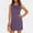 Purple, variant on NTACZA Spring Dresses for Women Ombre Polka Dot Mini Dress Crew Neck Sleeveless Split Ladies Sundress L