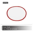 thumbnail image 3 of 30pcs Sublimation Patch Blank, 7.5cm/2.95 Inch Fabric Iron-on Blank Heat Transfer Repair Patch White with Red Border, 3 of 7