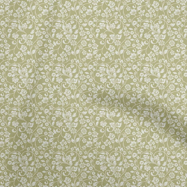 oneOone Cotton Poplin Light Olive Green Fabric Asian Block Sewing Craft Projects Fabric Prints By Yard 56 Inch Wide