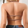 thumbnail image 6 of QASIEATN Wireless Jelly Bras for Women Deep V Full Coverage No Underwire Bras Women's Underwear, 6 of 8