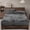 Dark Gray, variant on Milk Velvet Fitted Sheet Set with Pillowcases, Double Sided Flannel, Deep Pocket 12"-16", All Season