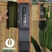 Backyard Discovery Beaumont 14'x12' Cedar Wood Patio Pergola Kit, Trellis Roof, PowerPort