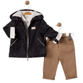 thumbnail image 3 of Little Boy 3 Piece Jacket, Pants & Button Up Long-Sleeve Shirt Set - Great Birthday Gift for Toddler, 3 of 4