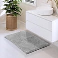 thumbnail image 2 of Alfombra de baño Hearth & Harbor Chenille 43x61 cm plateada, 2 of 9