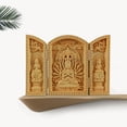 thumbnail image 6 of Colcolo Buddha Statue Crafts Portable Decoration Desktop Miniature Bodhisattva Figurine, 6 of 8