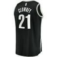 thumbnail image 3 of Men's Fanatics Noah Clowney Black Brooklyn Nets  Fast Break Replica Jersey - Icon Edition, 3 of 3