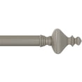 thumbnail image 2 of Decorative Modern Turned Finials Curtain Rod in Gray, 2 of 3