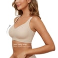 thumbnail image 3 of Daystry Womens Plus Size Wireless Bra Supportive Seamless Bras Full Coverage Push Up Comfortable No Underwire Tshirt Bras, 3 of 9
