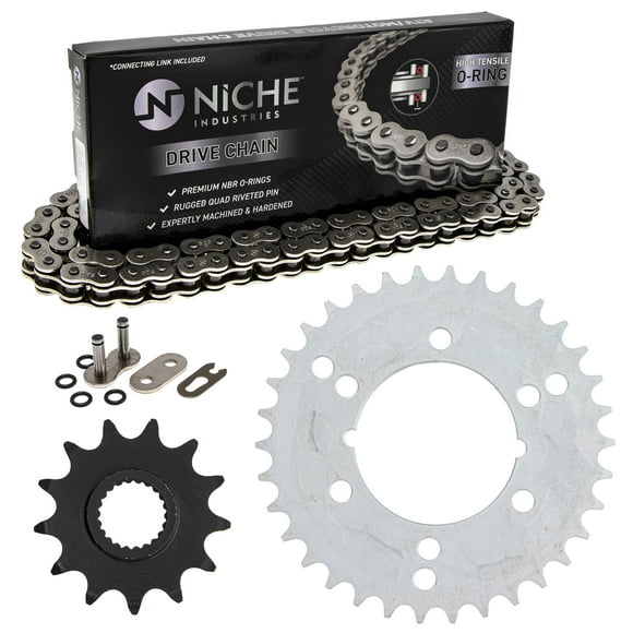 Niche Sprocket Chain Set for Polaris Xplorer 400L 13/34T 520 O-Ring ATV MK1004369