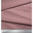 thumbnail image 2 of Soimoi Pink Rayon Fabric Dogs & Paw Dog Printed Craft Fabric by the Yard 42 Inch Wide, 2 of 3