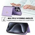 thumbnail image 6 of Compatible with iPhone 16 Pro max Wallet Case for Women Crossbody Phone Case PU Leather Zipper Handbag Wrist Strap Cover Credit Card Holder,for Apple 16 Pro,Cell Phone Cases, 6 of 8