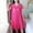 Hot Pink, variant on Sakmal Casual Moomoo Womens Nightgown Lace Slip Knee Length Blue House Dress Short Sleeve Floral Nightgowns for Women